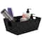 Simplify Small Black Woven Storage Shelf Baskets, 2ct.